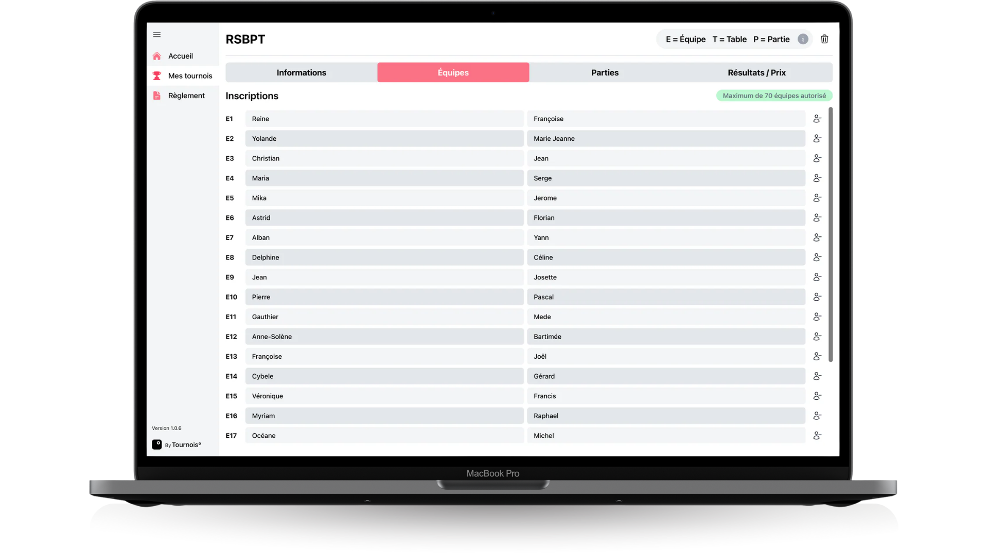 Charger la vidéo : organiser un tournoi de belote
